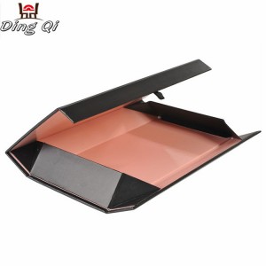 Magnetic closure cardboard wig magnetic folding gift box