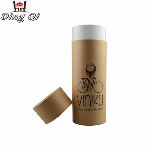 Kraft paper cosmetic cardboard cylinder tube perfume packaging box with lids cardboard packaging for perfume