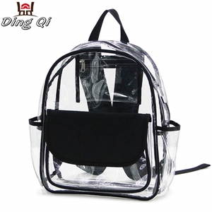 Casual clear pvc plastic book bag - Flexible packaging pouches manfacturers