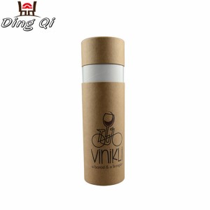 Kraft paper cosmetic cardboard cylinder tube perfume packaging box with lids cardboard packaging for perfume