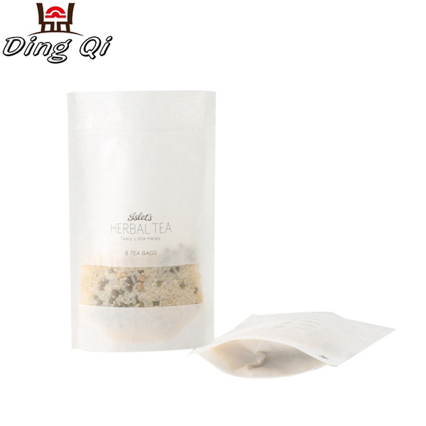 Cheap white paper bags Flexible packaging pouches manfacturers