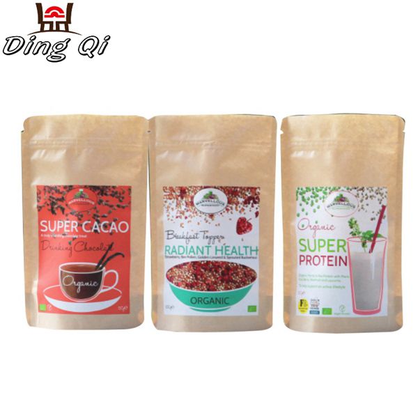 Download Kraft paper zipper bags - Flexible packaging pouches manfacturers