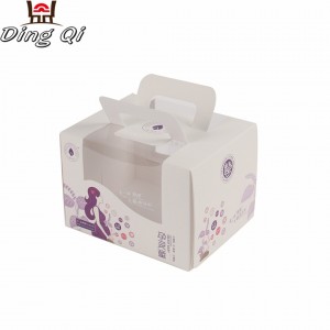 Cardboard paper cake packaging box