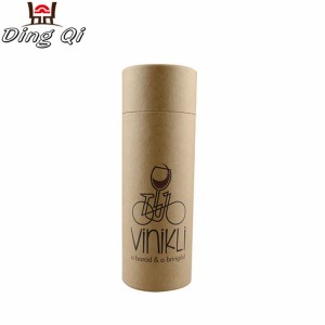 Kraft paper cosmetic cardboard cylinder tube perfume packaging box with lids cardboard packaging for perfume