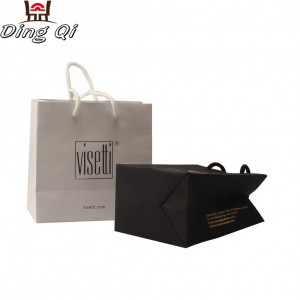 Custom print paper shopping gift packaging bag wholesale