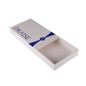 Unique paper cosmetic packaging folding cardboard box with sleeve