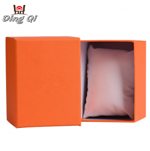 Luxury custom paper empty watch storage display gift packaging box custom logo with pillow