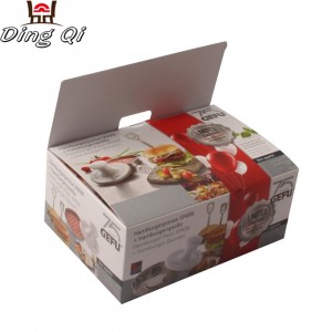 Recycled cardboard paper box for food packaging