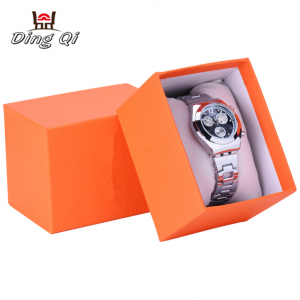 Luxury custom paper empty watch storage display gift packaging box custom logo with pillow